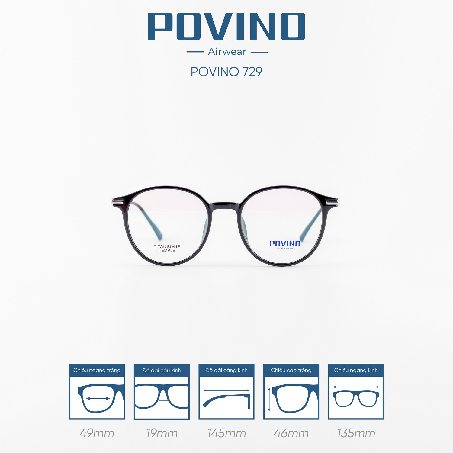 Gọng kính POVINO PO729