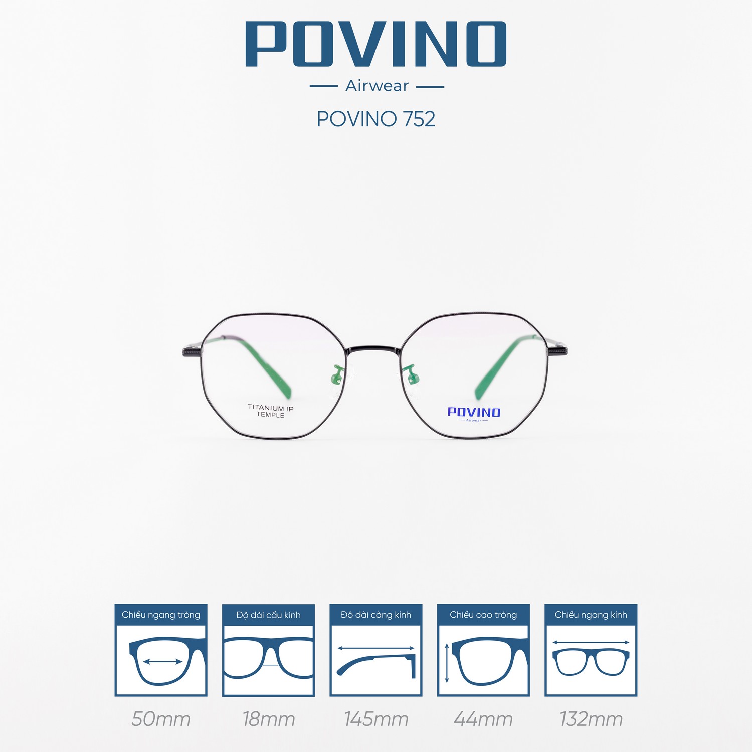 Gọng kính POVINO PO752
