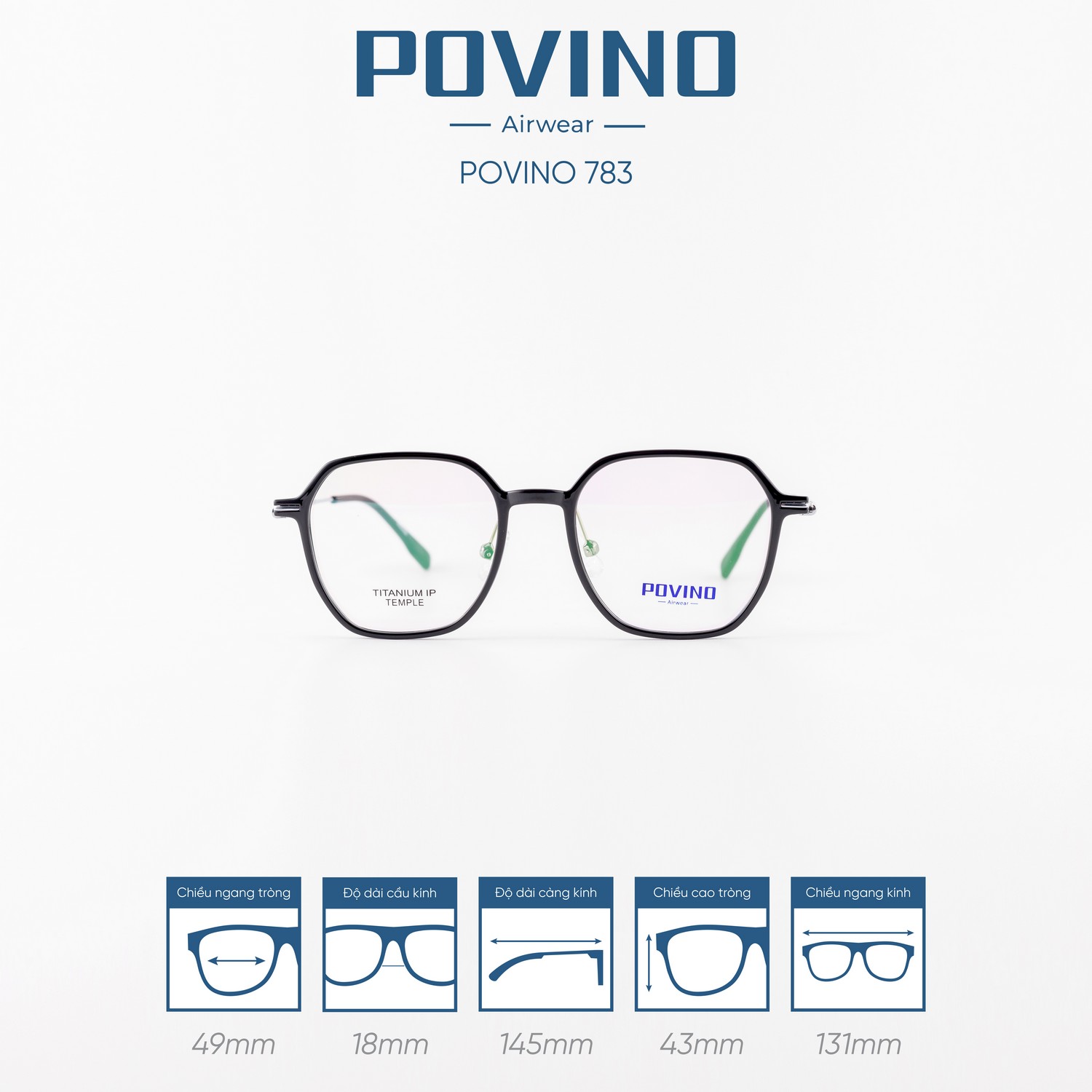 Gọng kính POVINO PO783