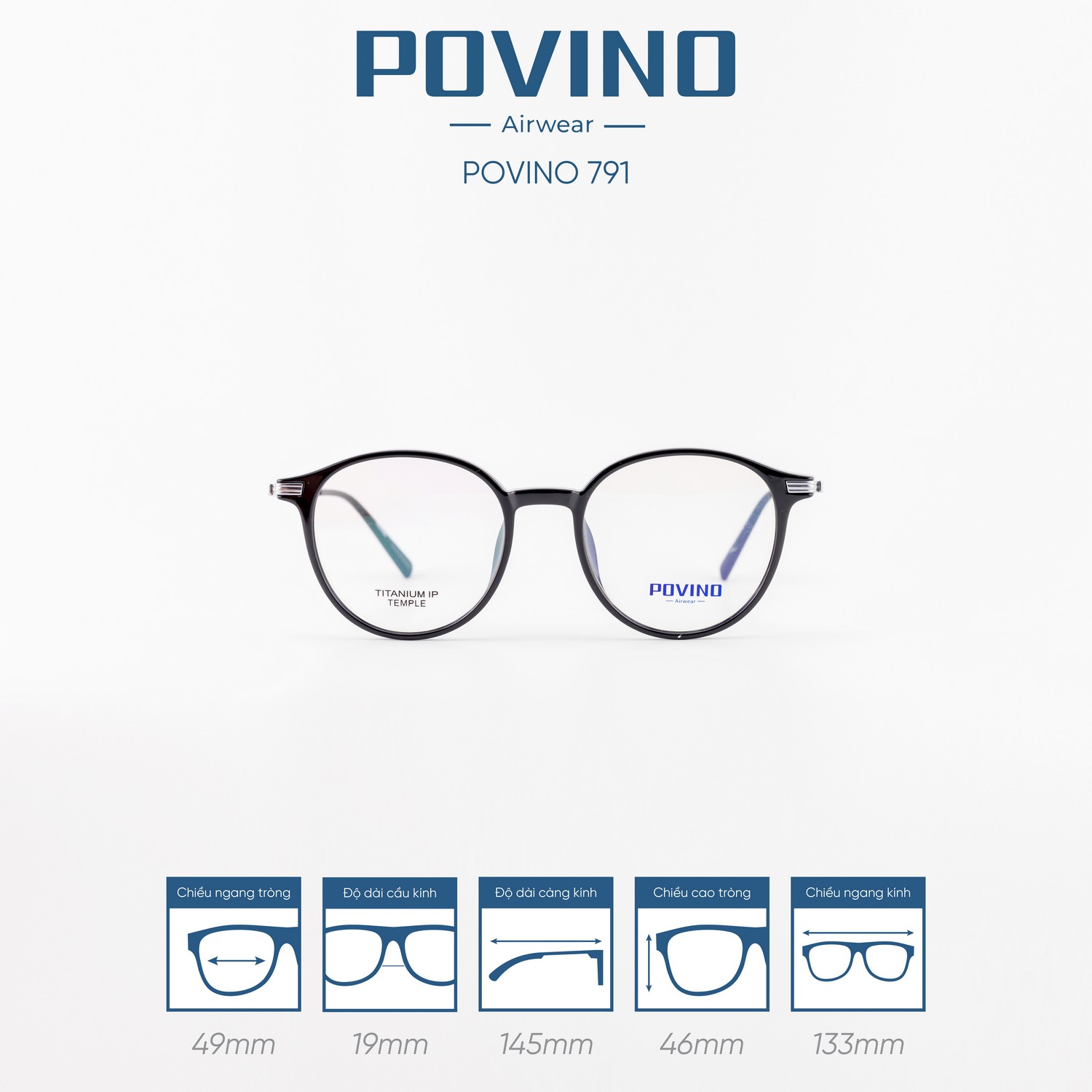 Gọng kính POVINO PO791