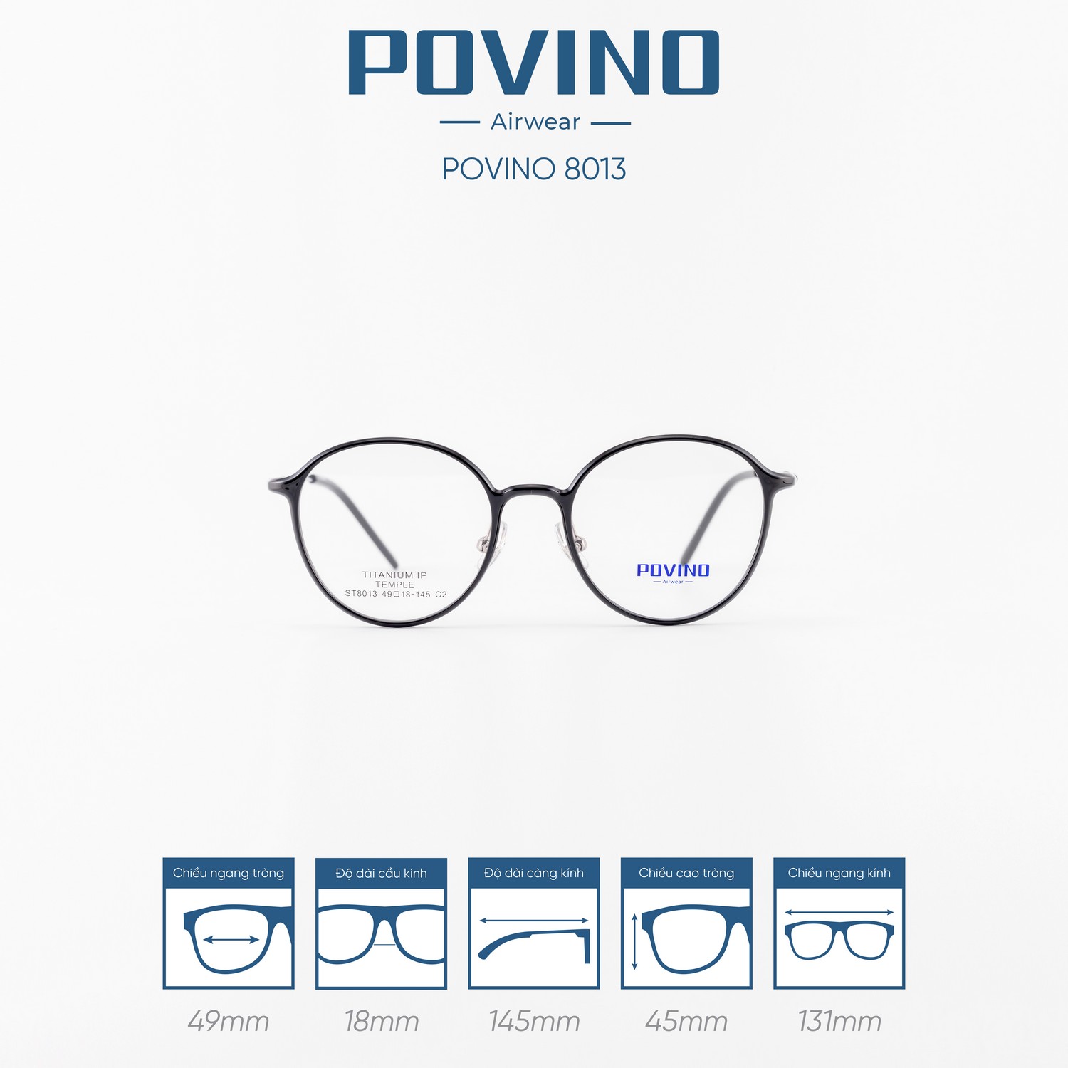 Gọng kính POVINO PO8013