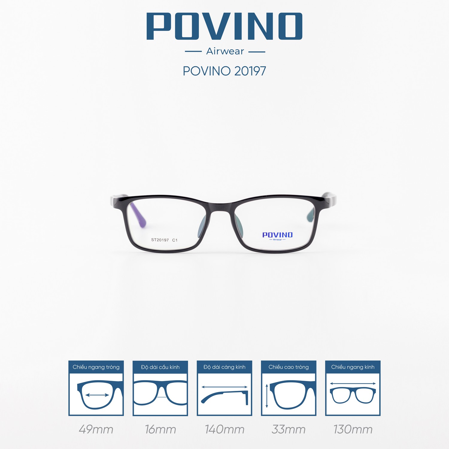Gọng kính POVINO PO20197