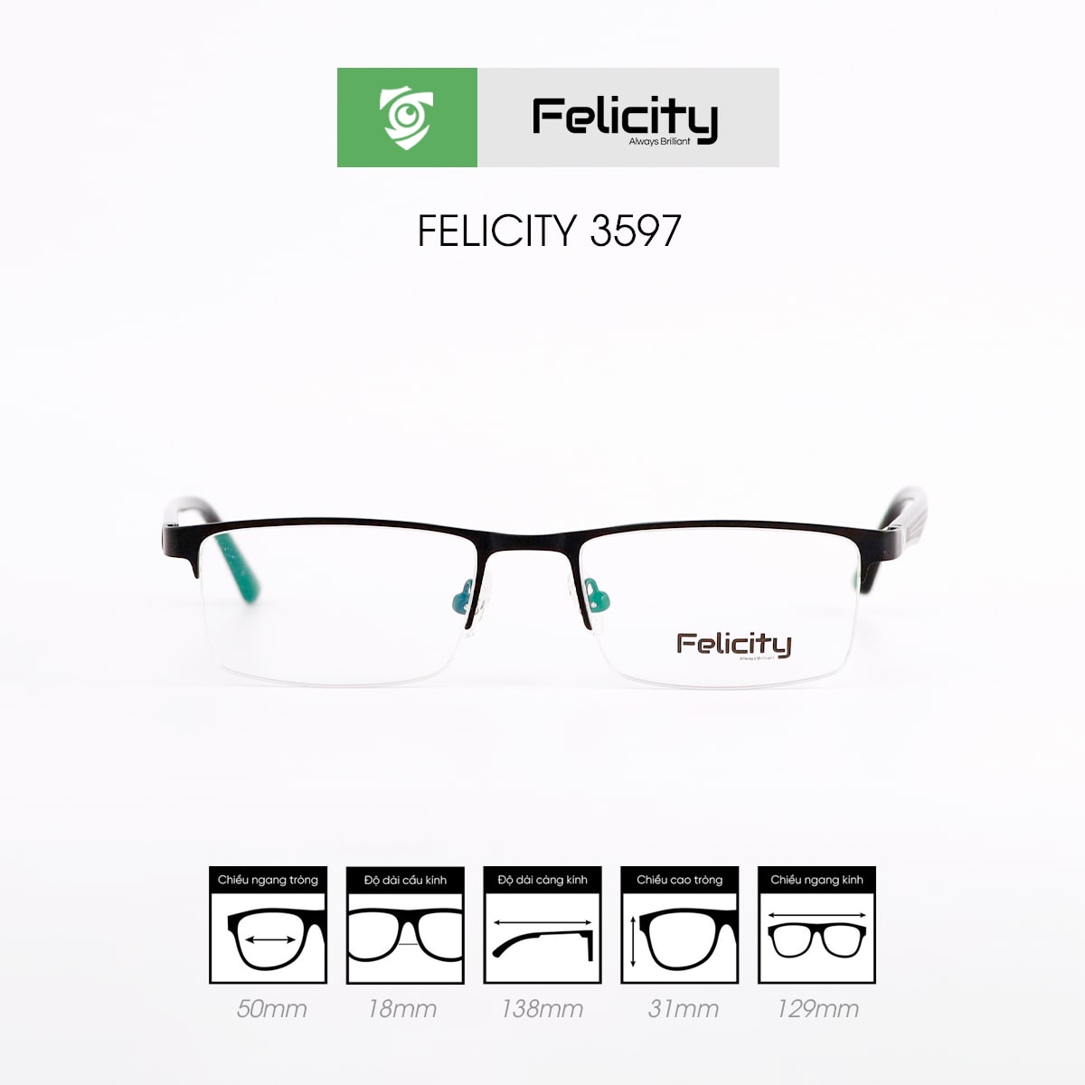 Gọng kính FELICITY 3597