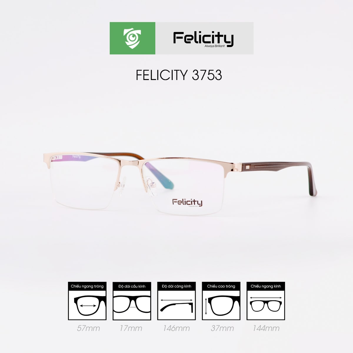 Gọng kính FELICITY 3753 - Ảnh 4