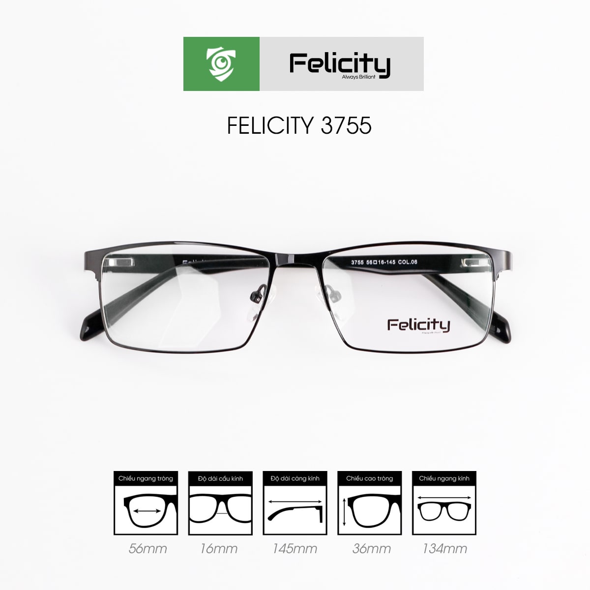 Gọng kính FELICITY 3755 - Ảnh 5