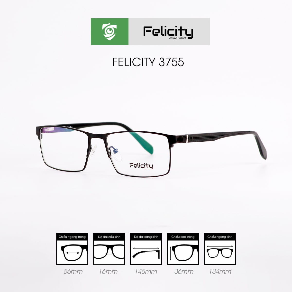 Gọng kính FELICITY 3755 - Ảnh 2