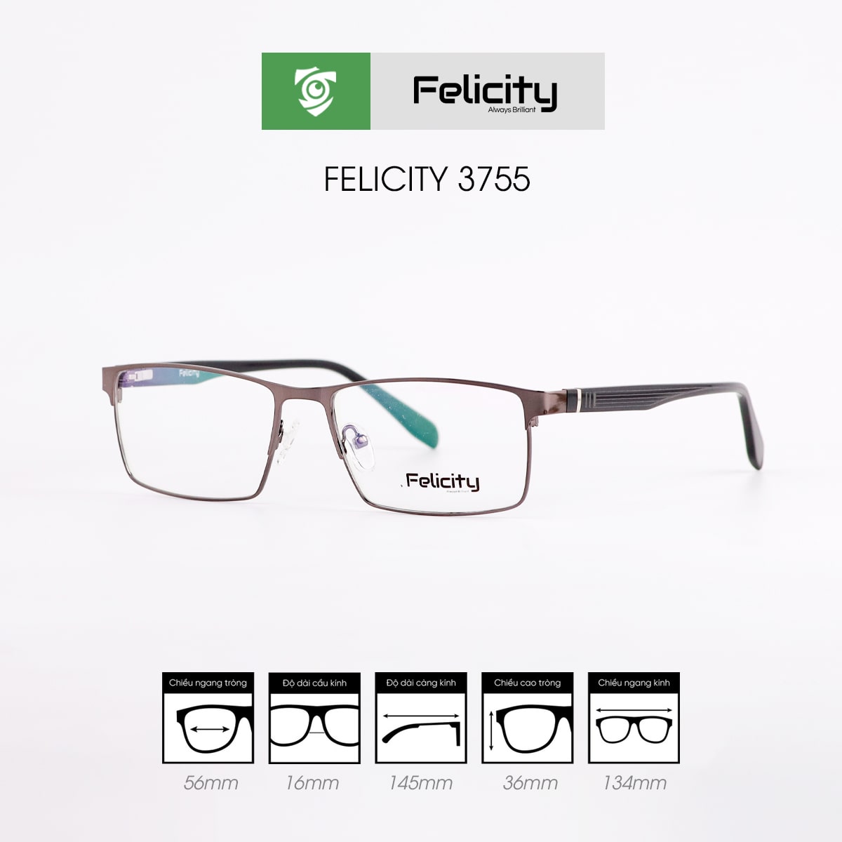 Gọng kính FELICITY 3755 - Ảnh 4