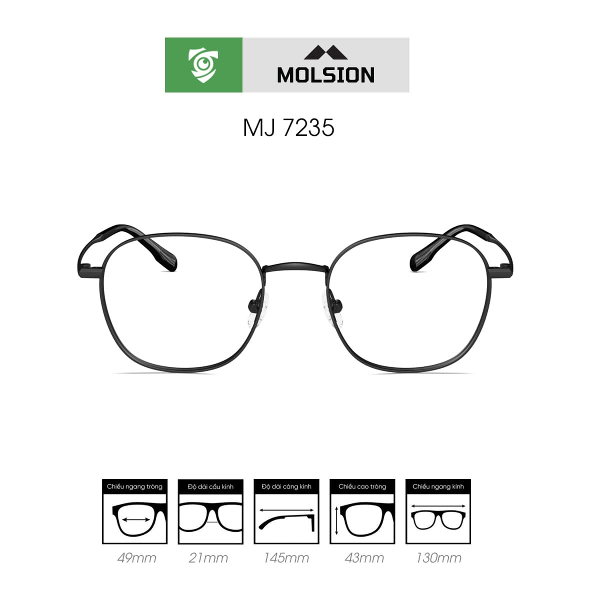 Gọng kính MOLSION MJ7235