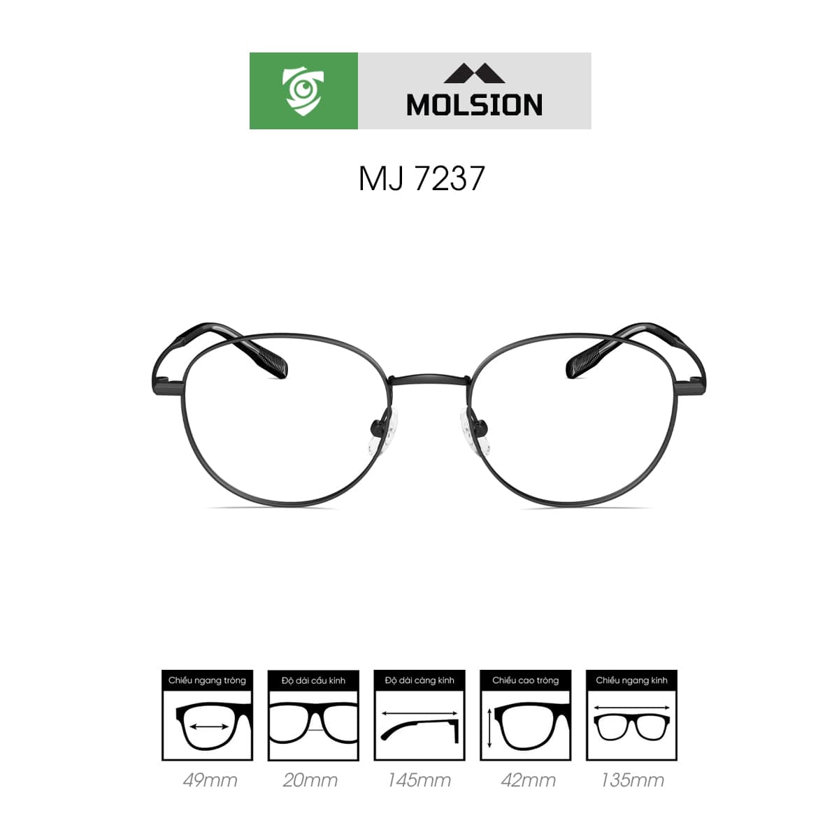 Gọng kính MOLSION MJ7237