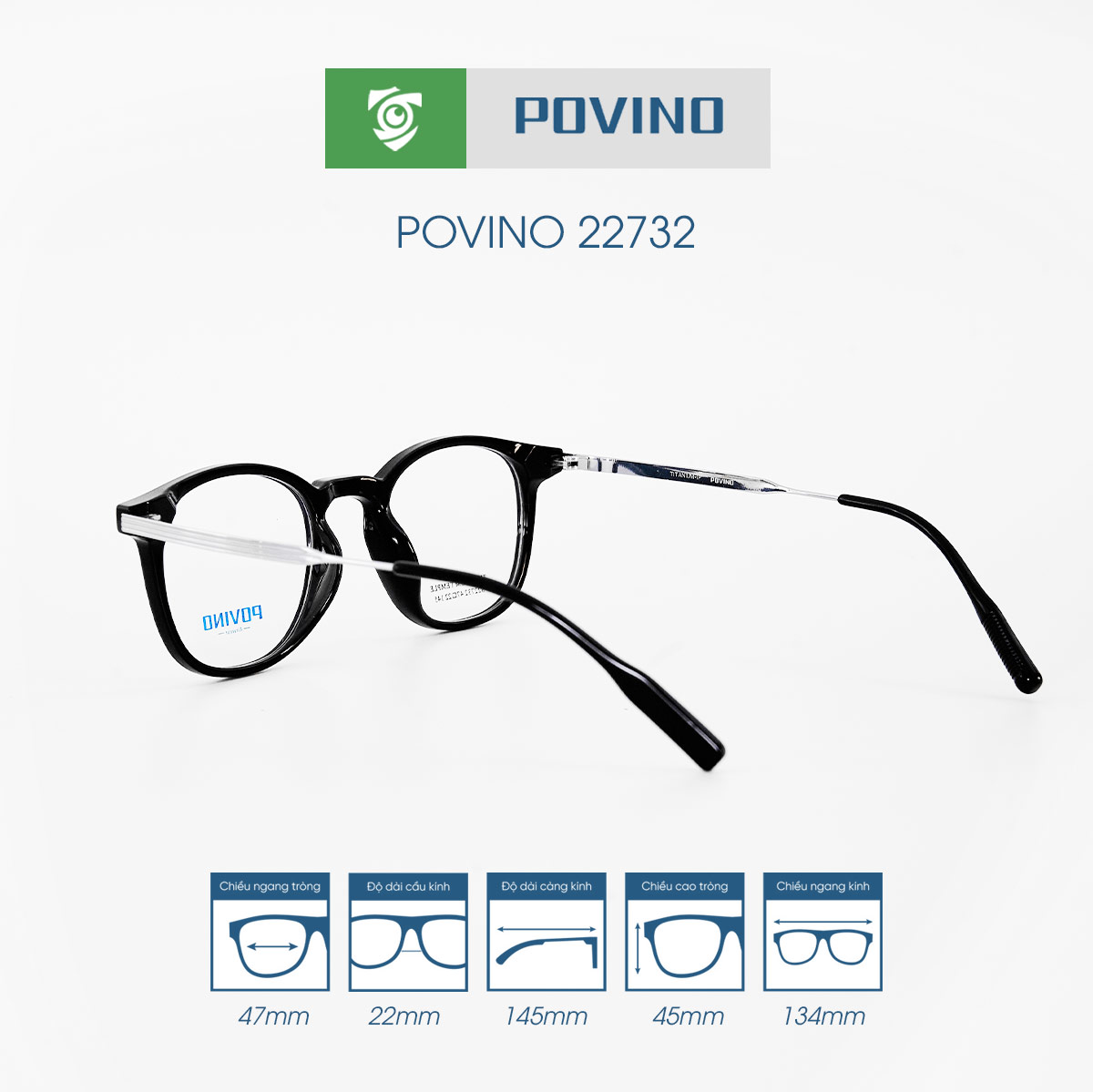 Gọng kính POVINO PO22732 - Ảnh 7