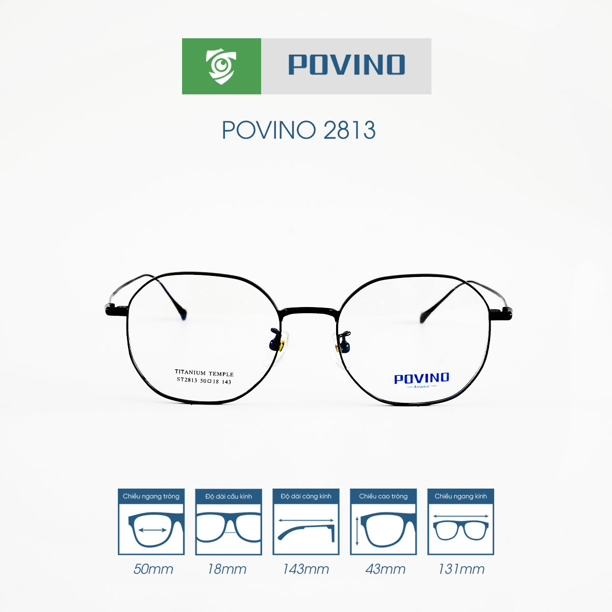 Gọng kính POVINO PO2813