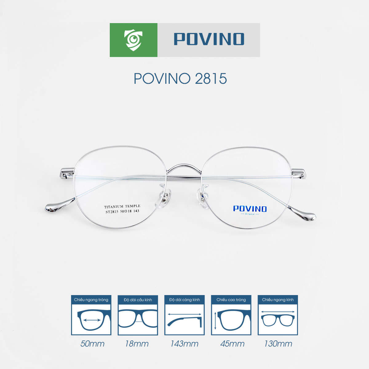 Gọng kính POVINO PO2815 - Ảnh 9