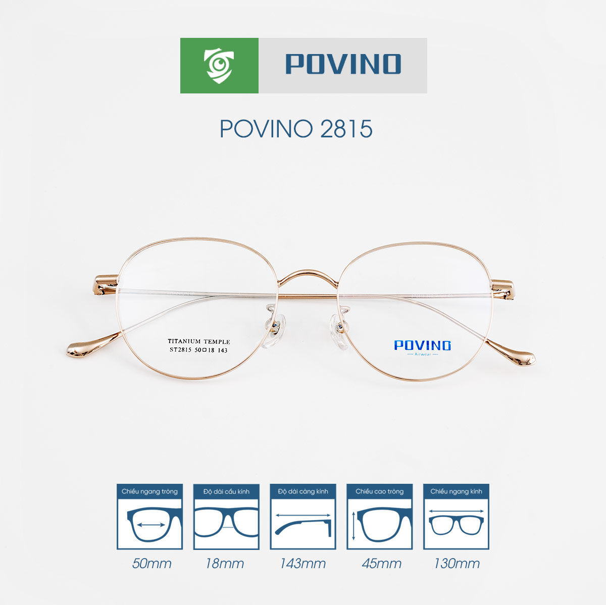 Gọng kính POVINO PO2815 - Ảnh 10
