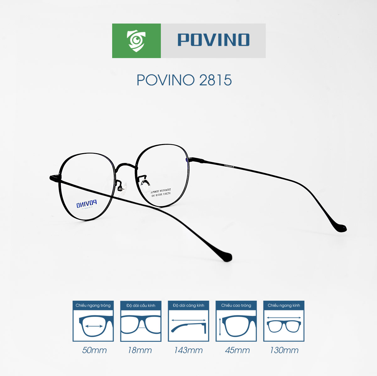 Gọng kính POVINO PO2815 - Ảnh 7