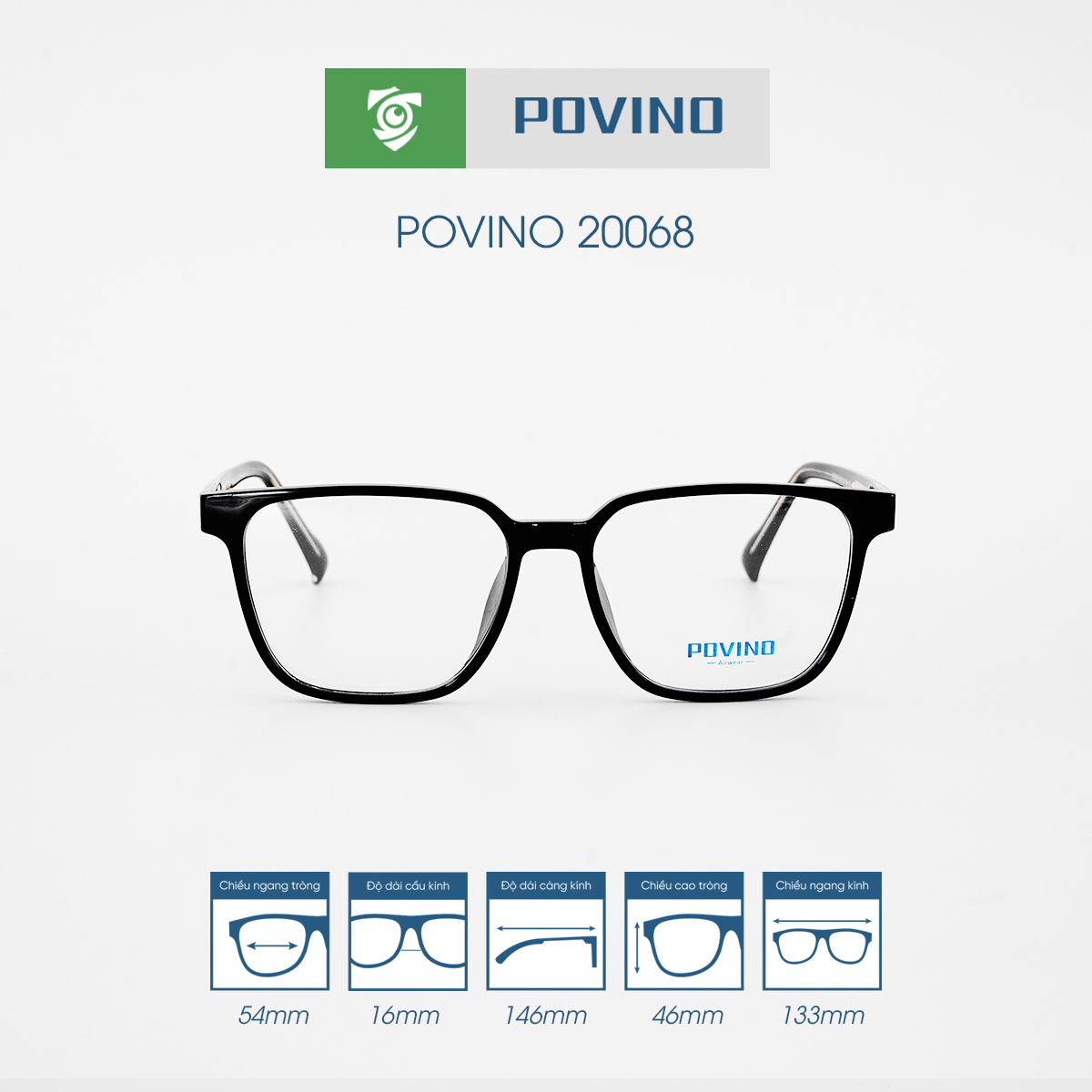 Gọng kính POVINO PO20068