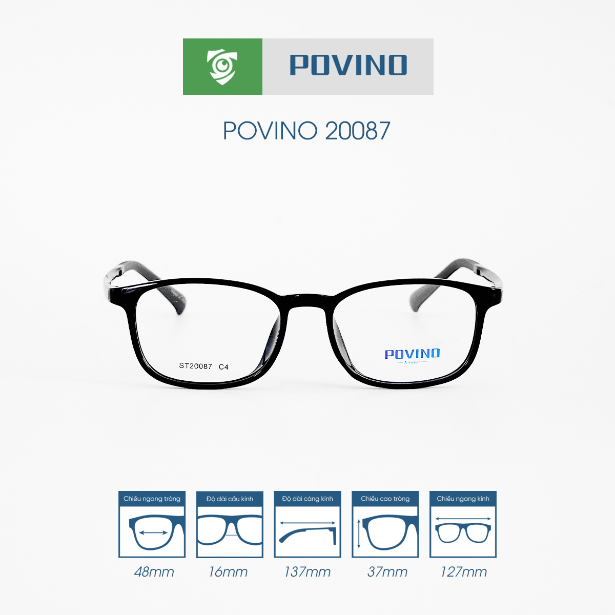 Gọng kính POVINO PO20087