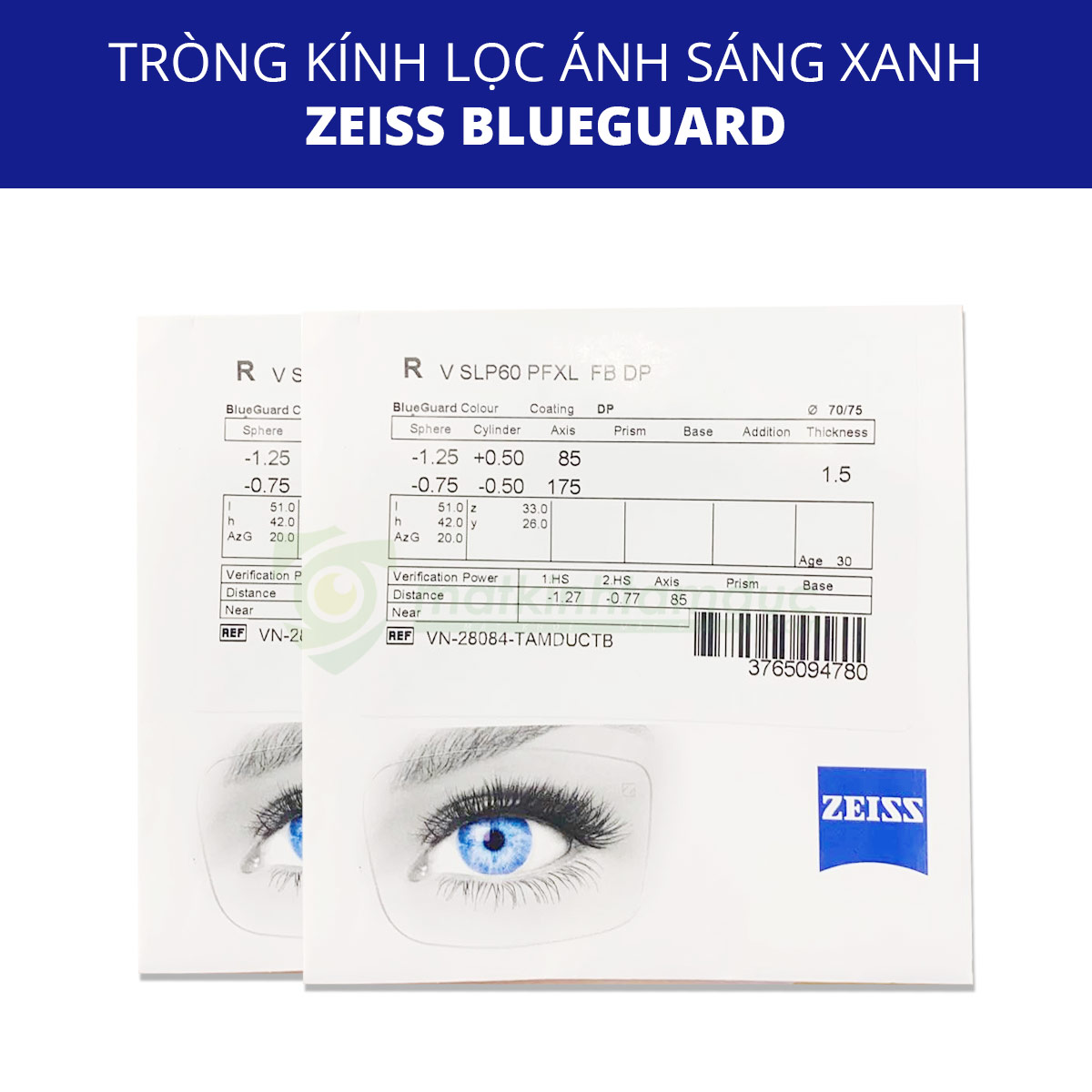 Tròng kính ZEISS BlueGuard - Tròng kính lọc ánh sáng xanh