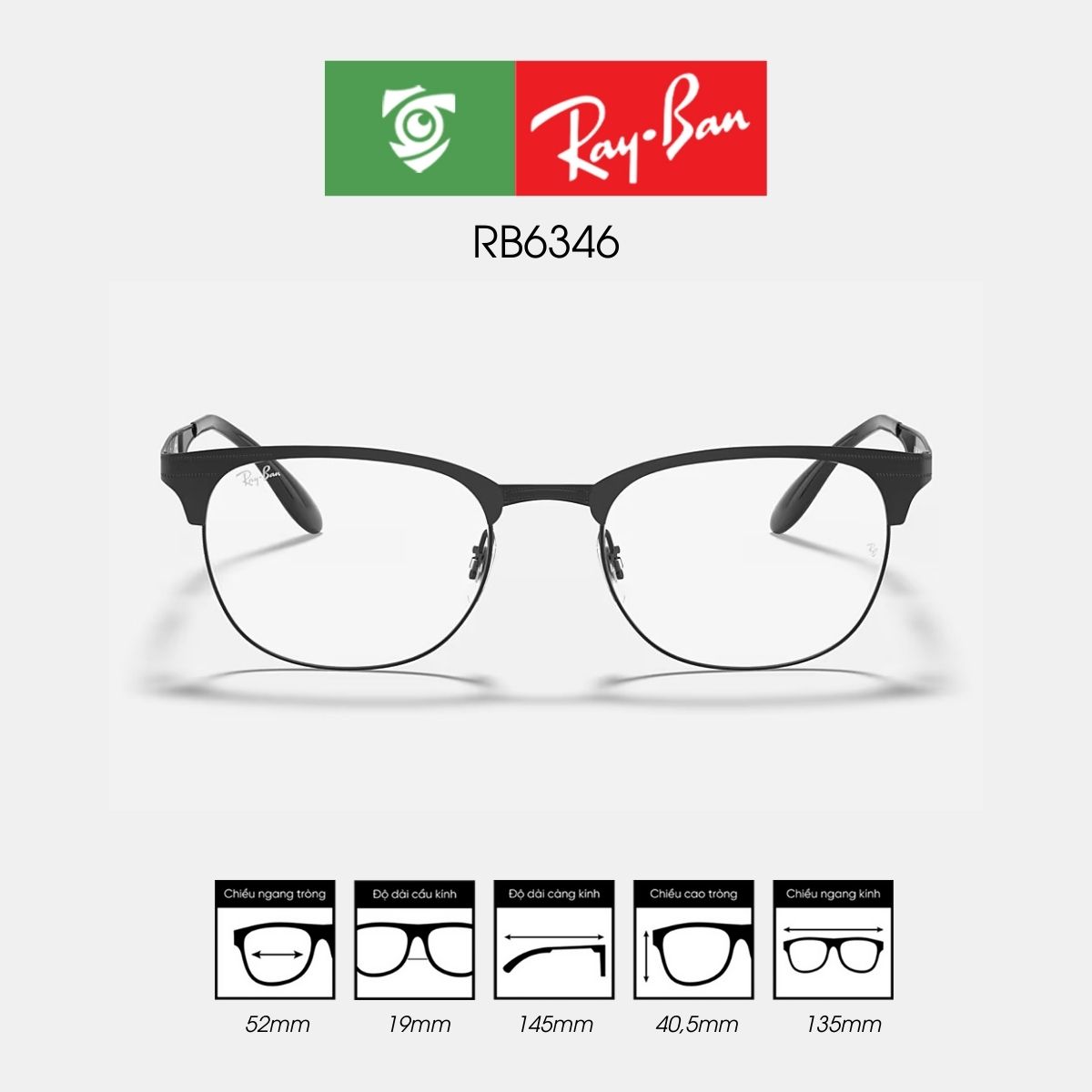 Gọng kính RAYBAN RB6346-2904