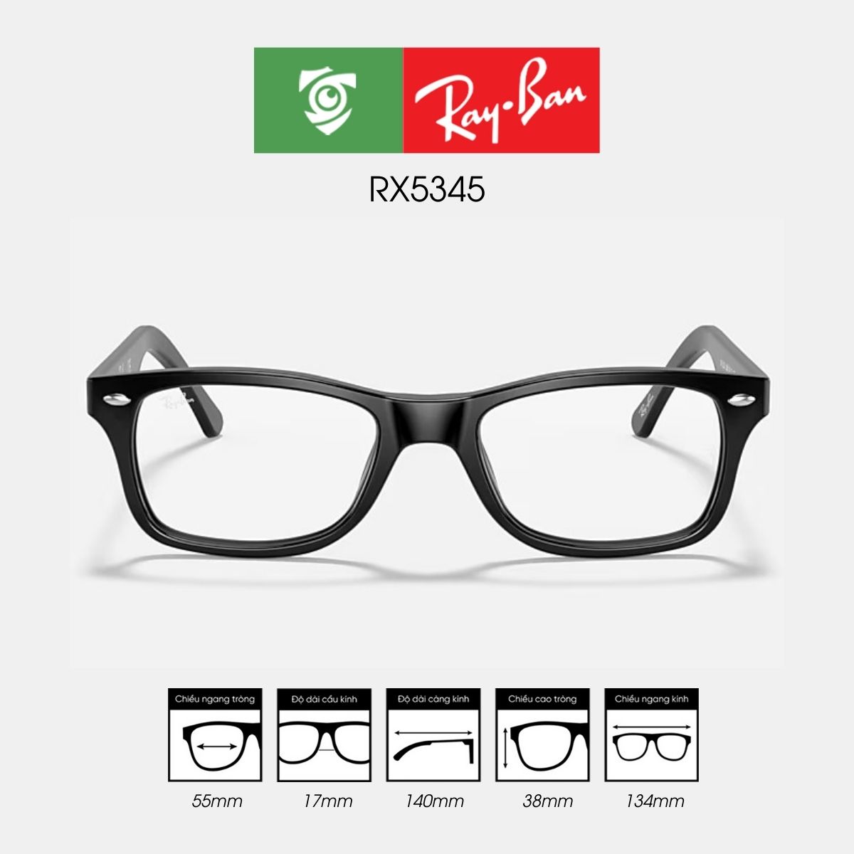Gọng kính RAYBAN RX5345