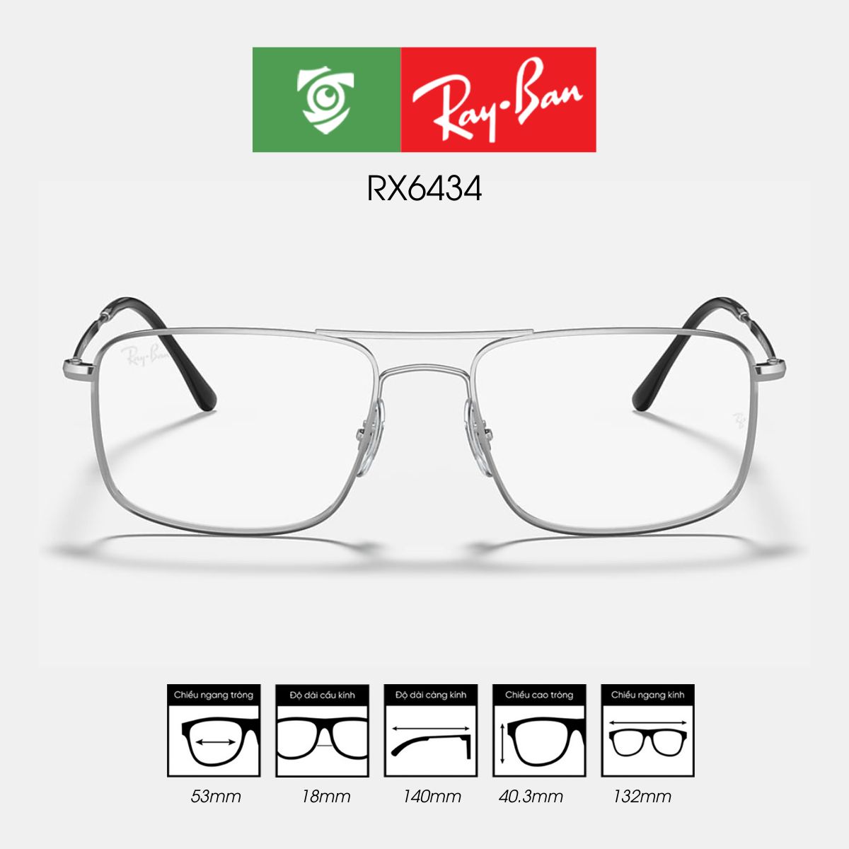 Gọng kính RAYBAN RX6434