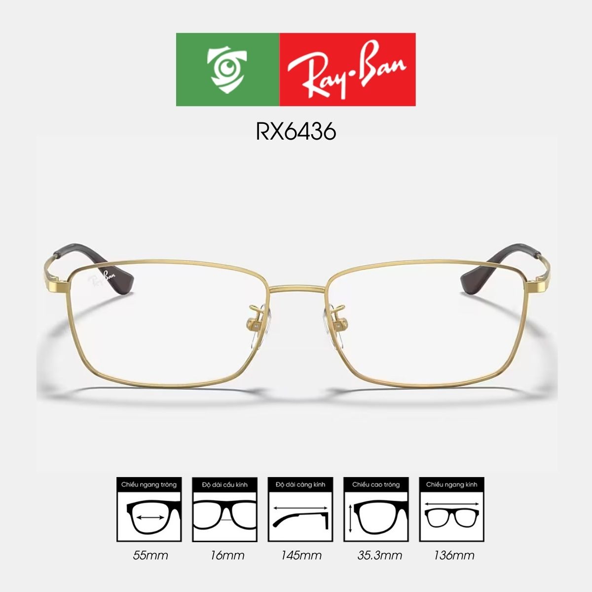 Gọng kính RAYBAN RX6436
