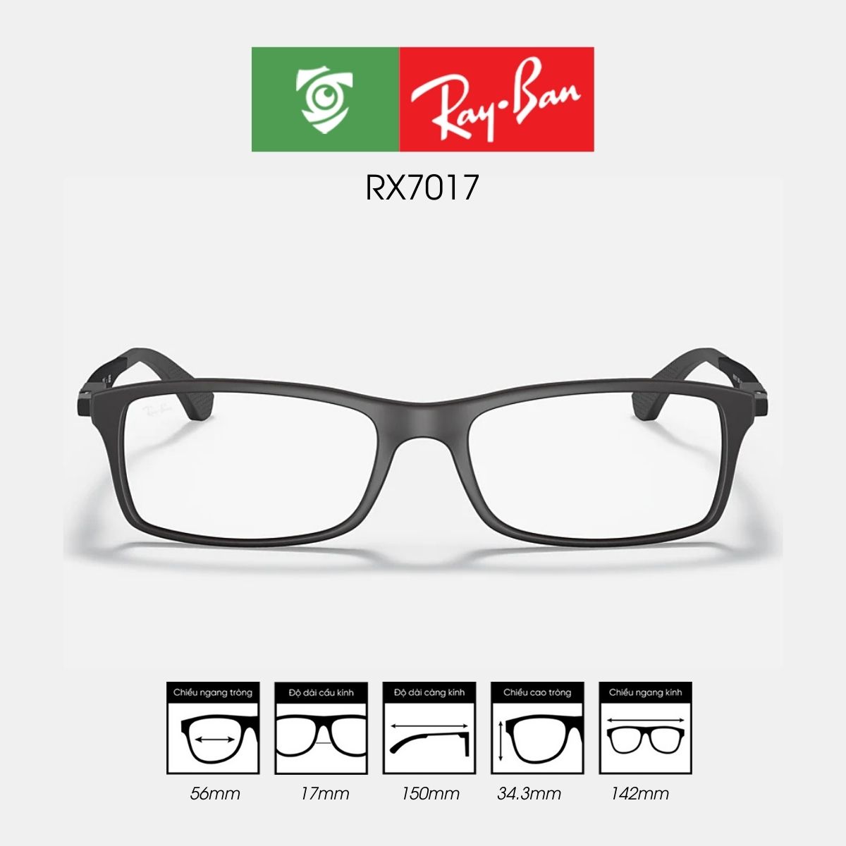 Gọng kính RAYBAN RX7017