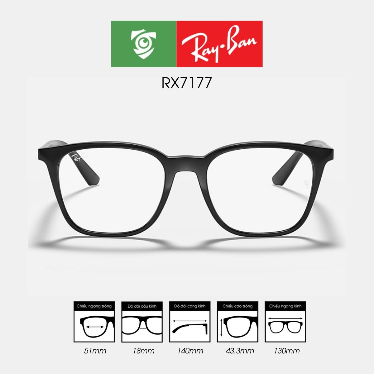 Gọng kính RAYBAN RX7177