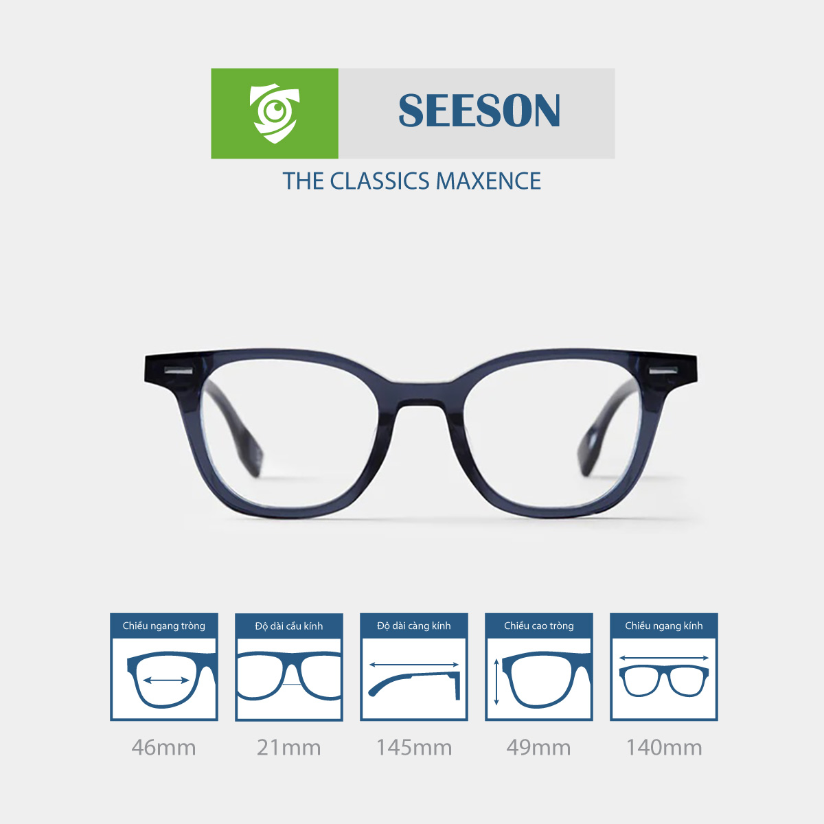 Gọng kính SEESON THE CLASSIC MAXENCE
