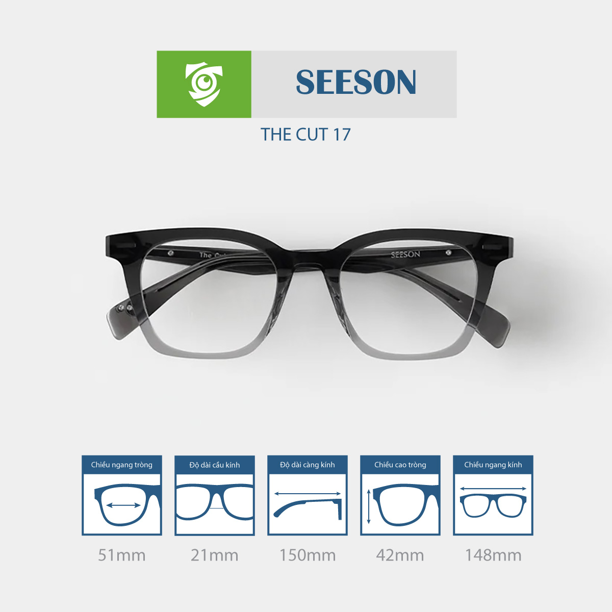 Gọng kính SEESON THE CUT 17
