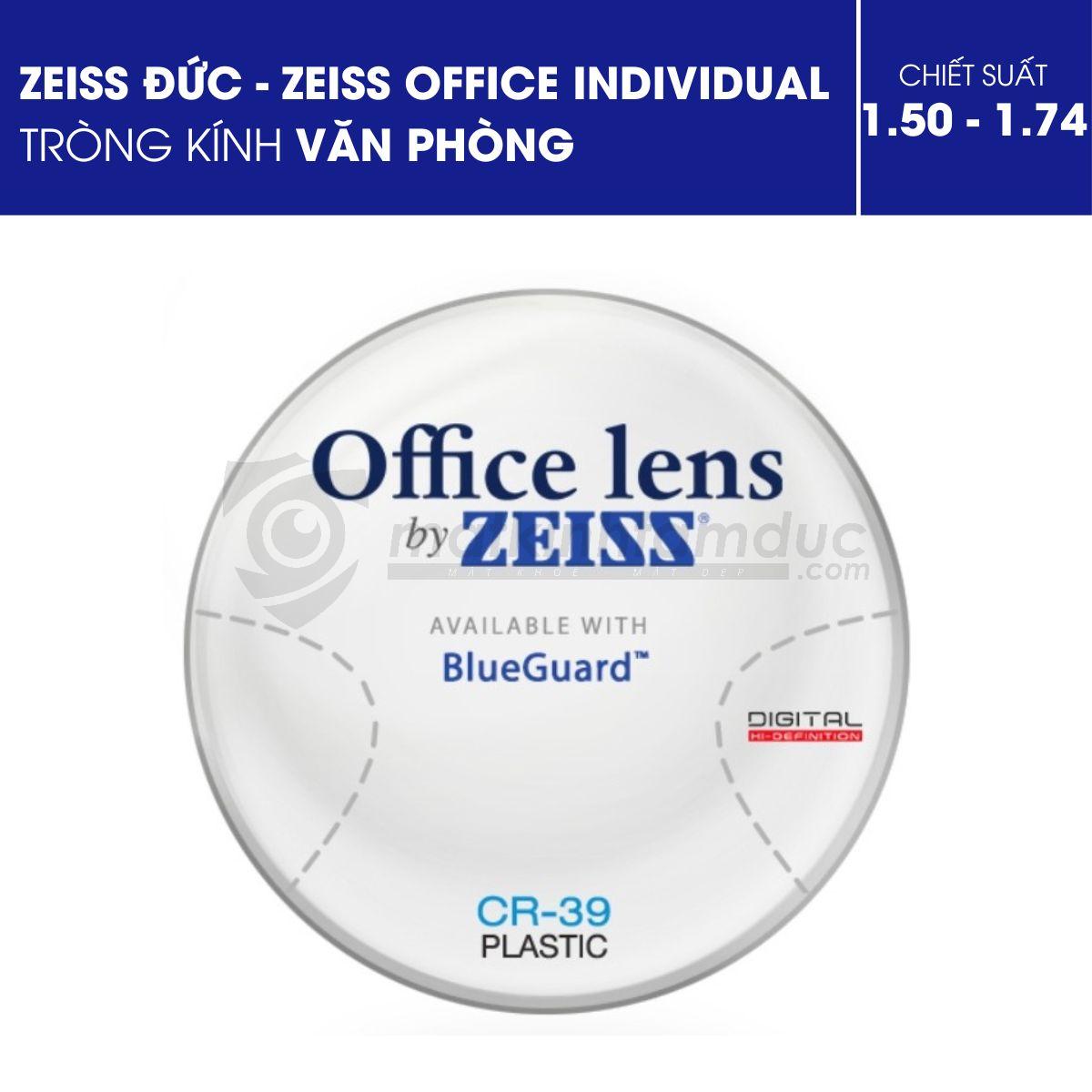 Tròng kính ZEISS Office Individual