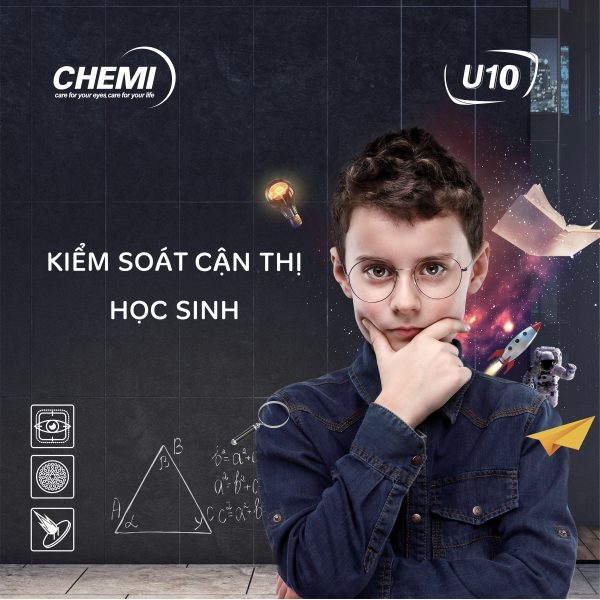Tròng Kiểm Soát Cận Thị Học Sinh - Chemi Myopia Control Lens