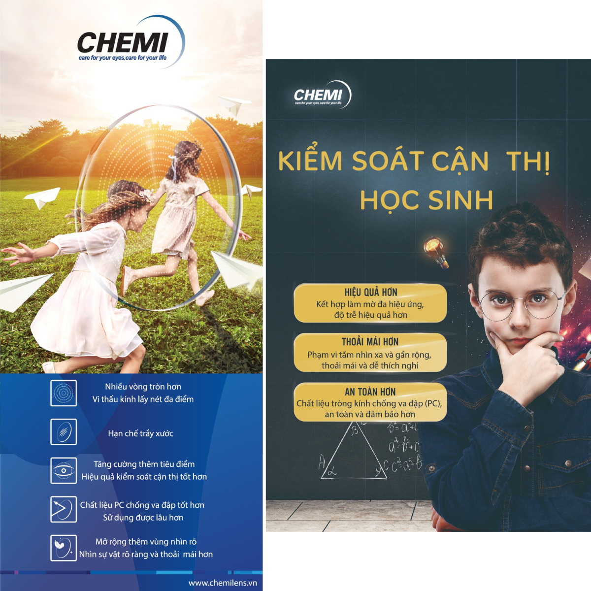 Tròng Kiểm Soát Cận Thị Học Sinh - Chemi Myopia Control Lens - Ảnh 2