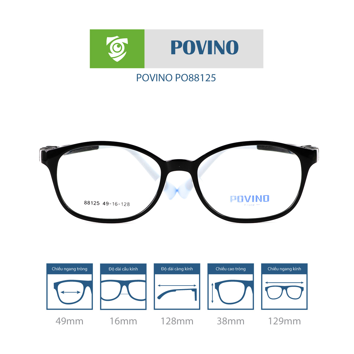 Gọng kính POVINO PO88125
