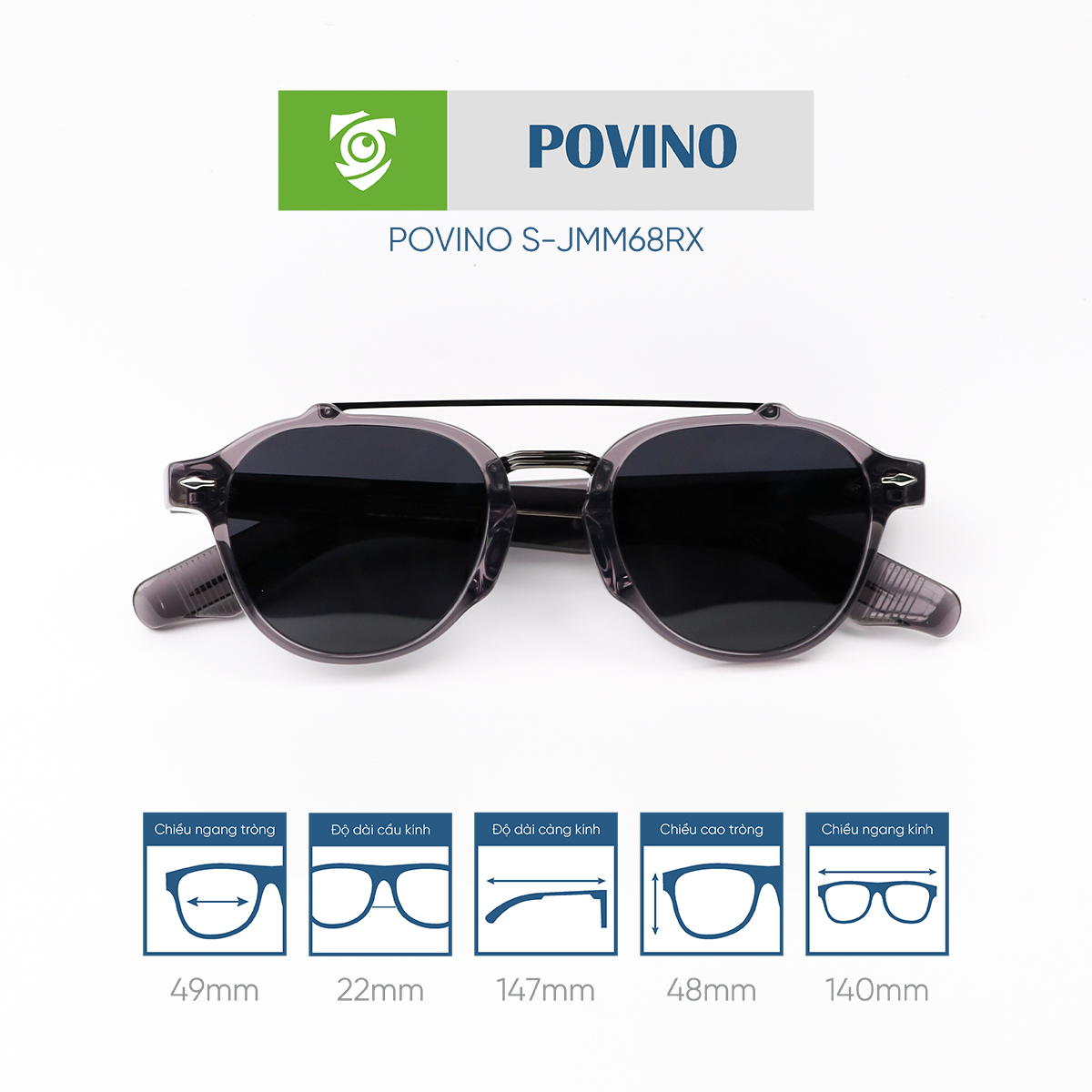 Kính mát POVINO SJMM68RX