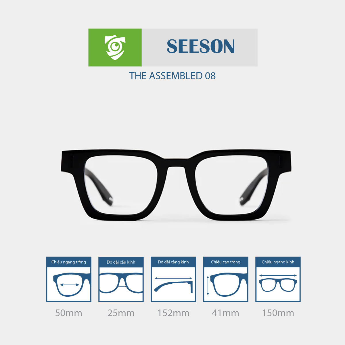 Gọng kính SEESON THE ASSEMBLED 08