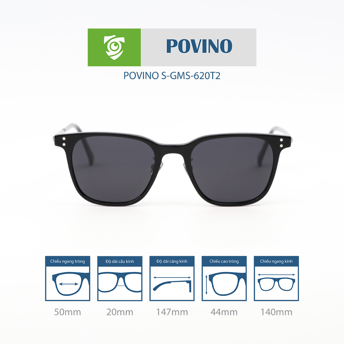 Kính mát POVINO GMS620TS