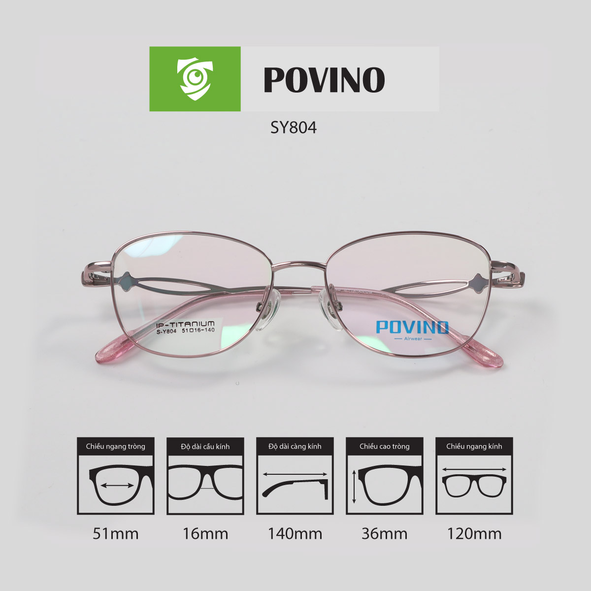 Gọng kính POVINO SY804 - Ảnh 3