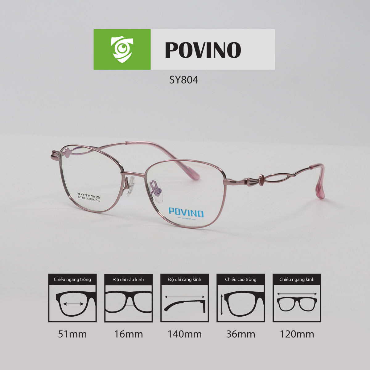 Gọng kính POVINO SY804 - Ảnh 2