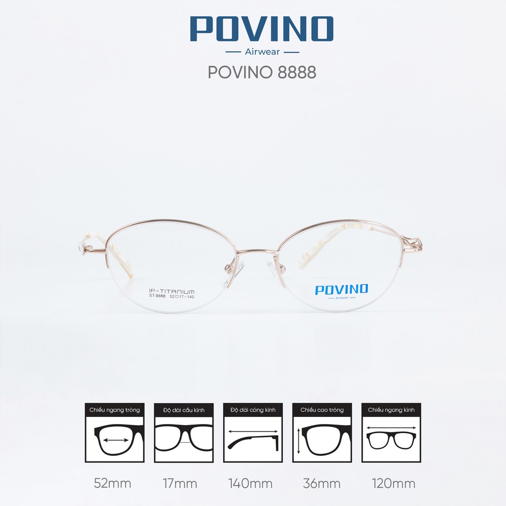 Gọng kính POVINO ST8888