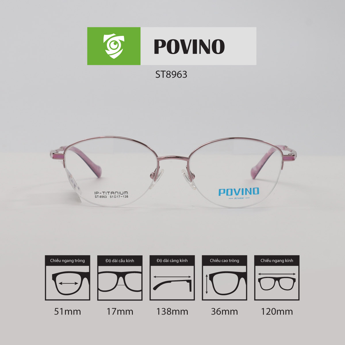 Gọng kính POVINO ST8963