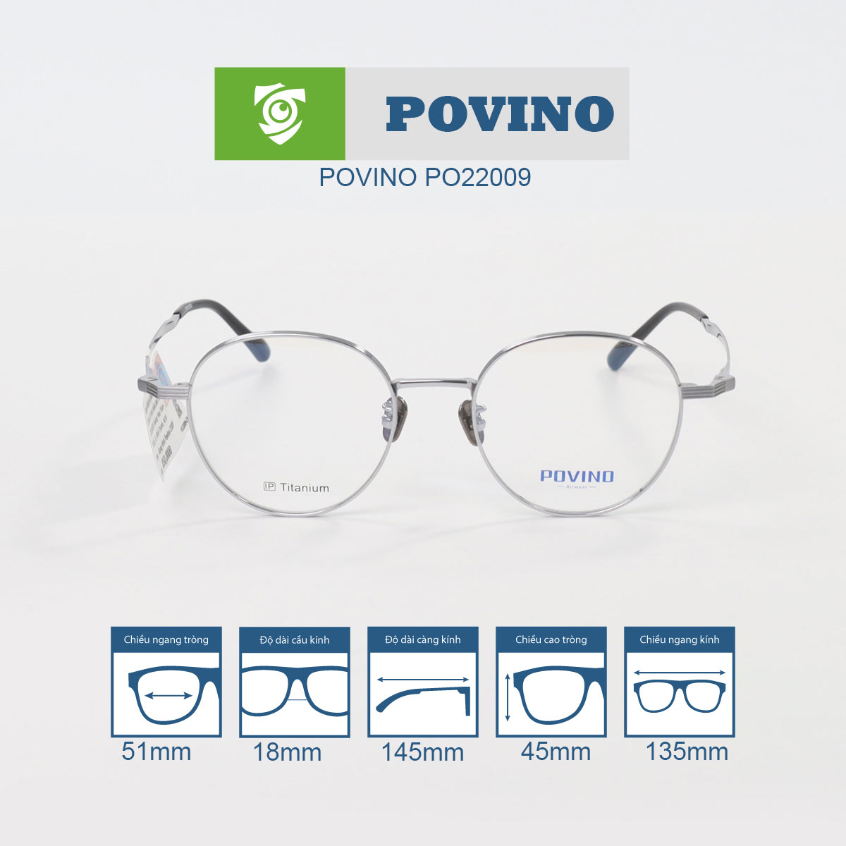 Gọng kính POVINO PO22009