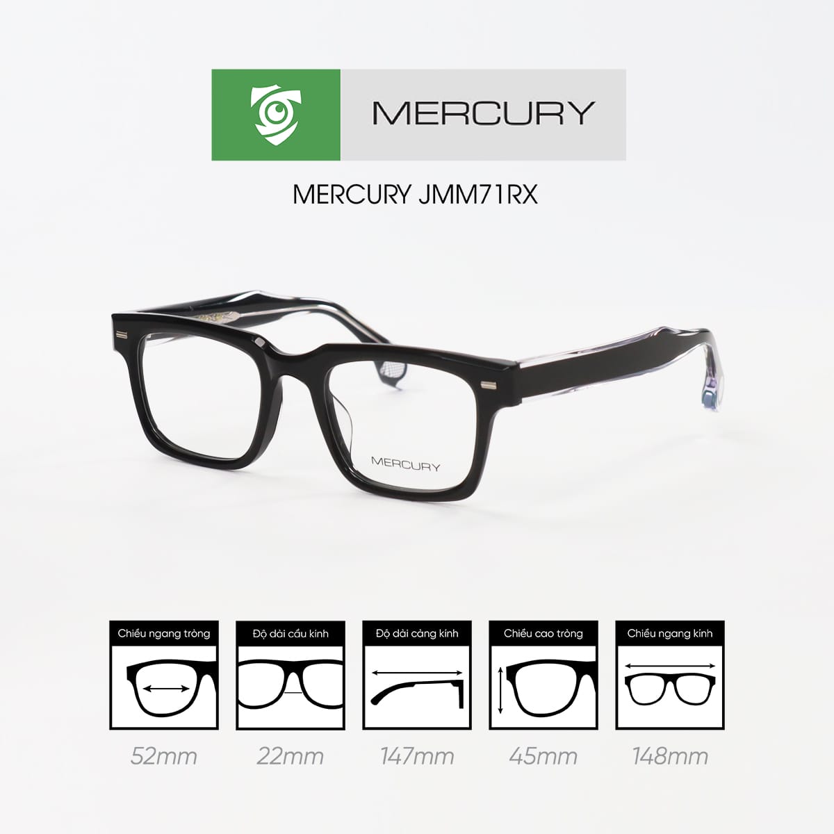 Gọng kính MERCURY JMM71RX - Ảnh 3