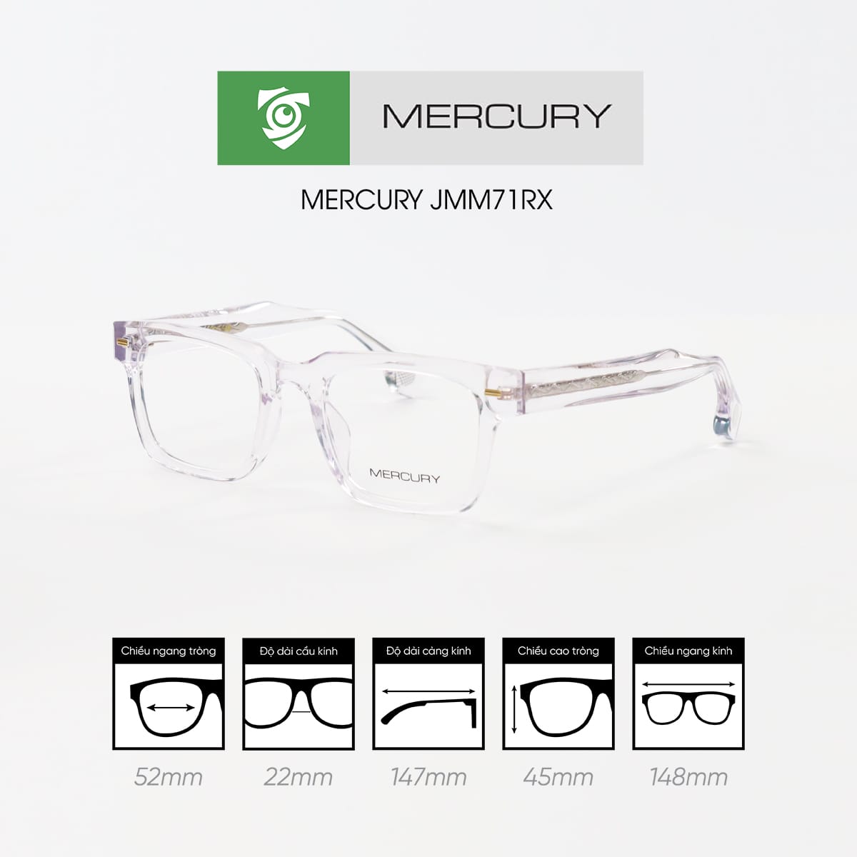 Gọng kính MERCURY JMM71RX - Ảnh 6