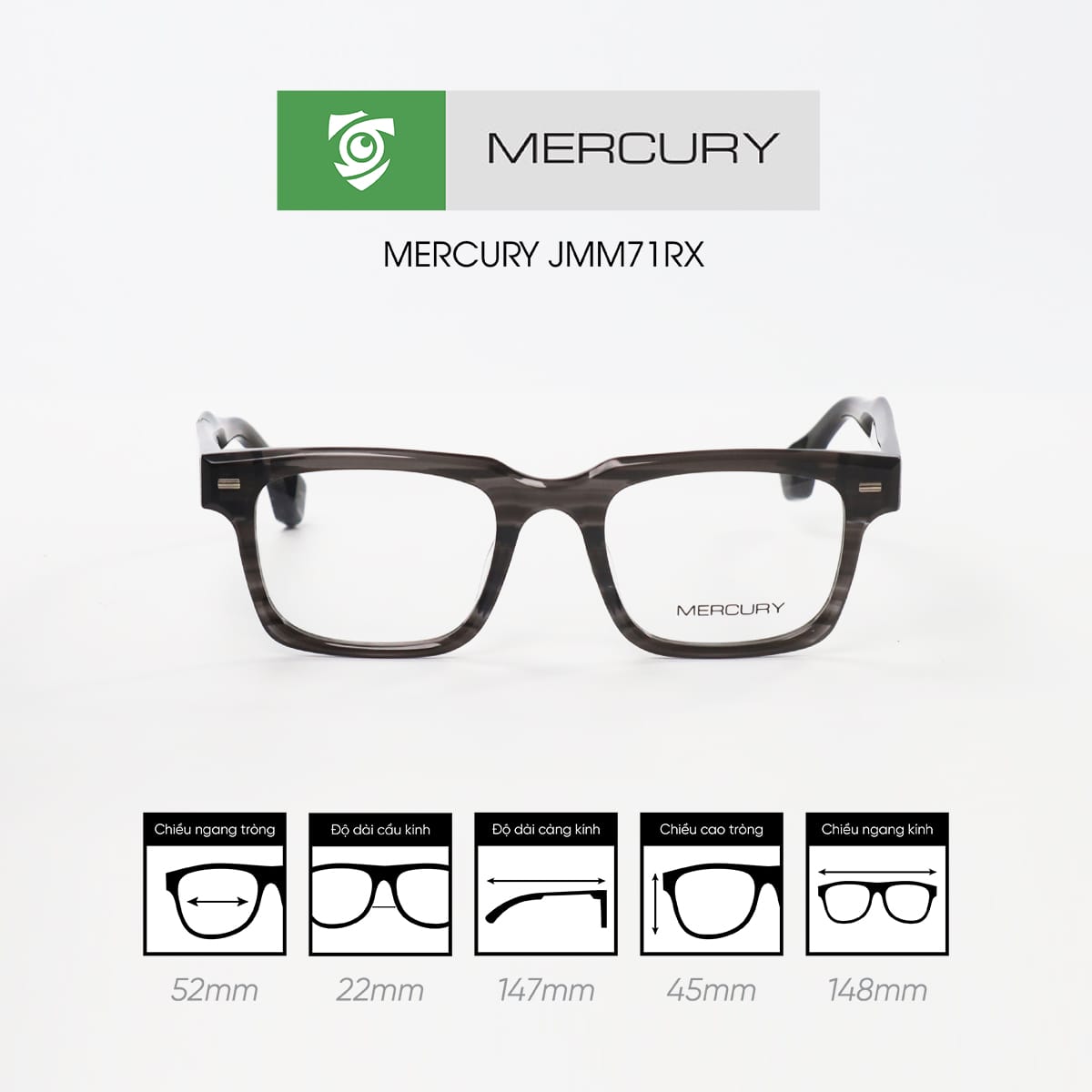 Gọng kính MERCURY JMM71RX - Ảnh 9