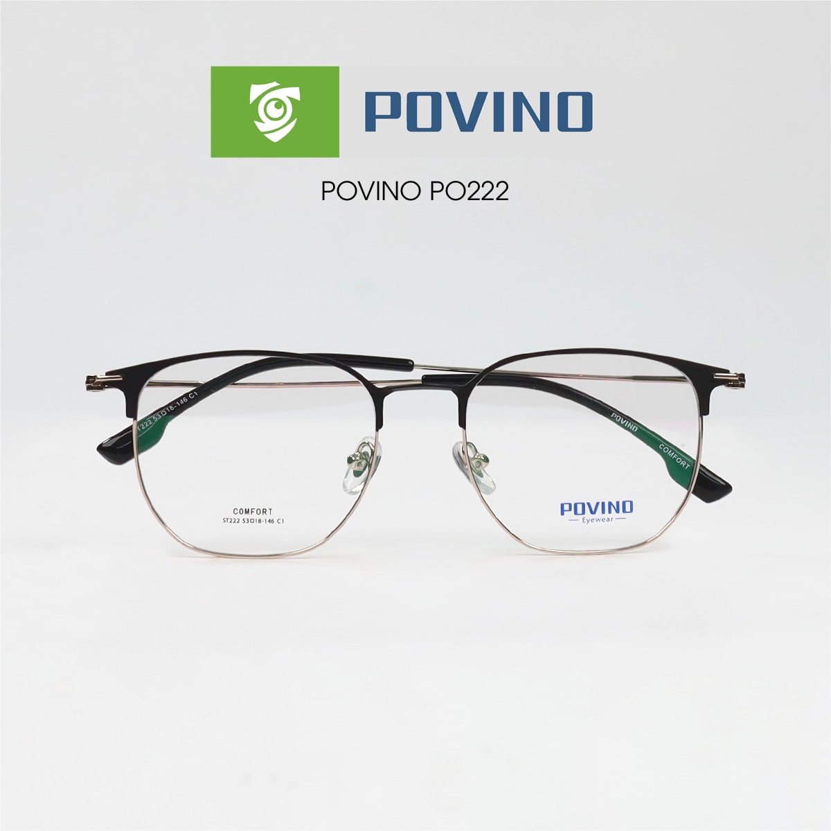 POVINO PO222-C1 gấp gọng