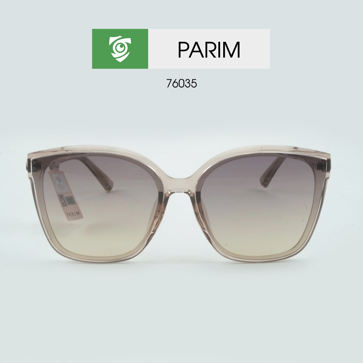 Kính mát PARIM 76056 - ĐỎ - gọng kính mắt mèo - hình chụp mặt trước sản phẩm